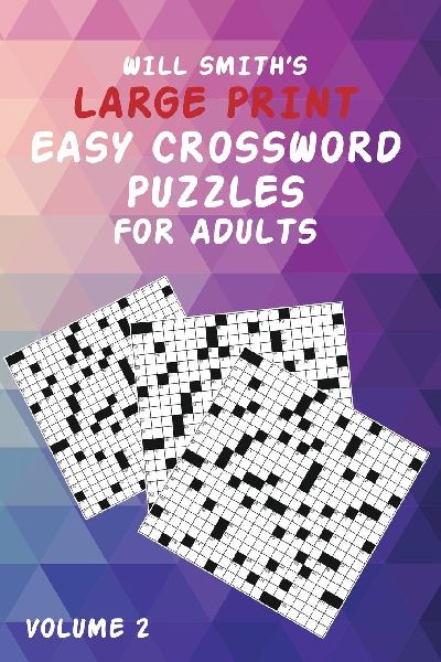 Will Smith Large Print Easy Crossword Puzzles For Adults- Volu...