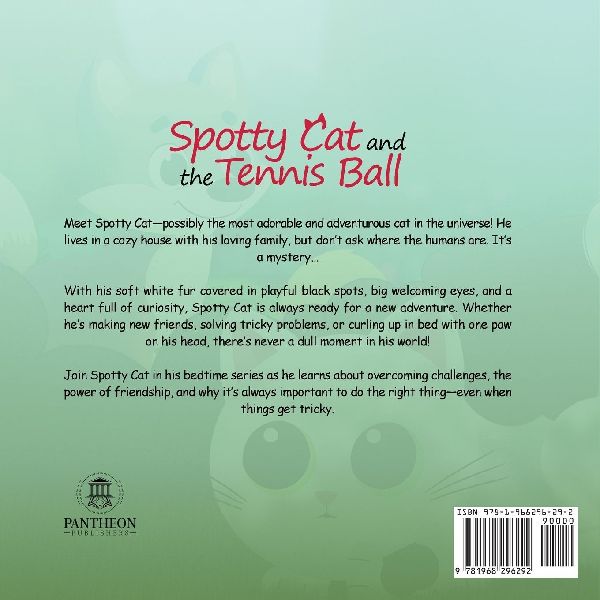 Spotty Cat and the Tennis Ball