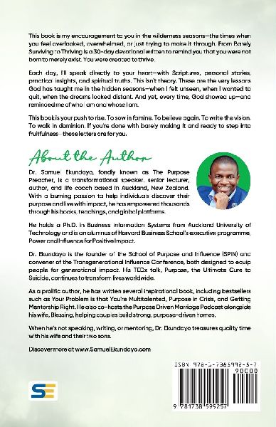 From Barely Surviving to Thriving | Purpose Letters Vol 3 | A 30-Day Devotional