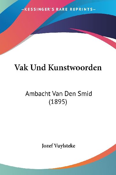 Vak Und Kunstwoorden