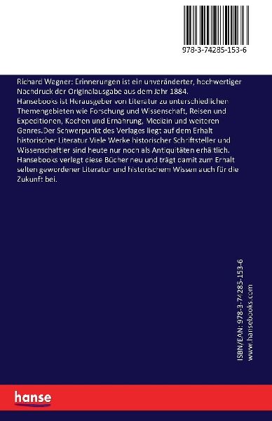 Richard Wagner: Erinnerungen