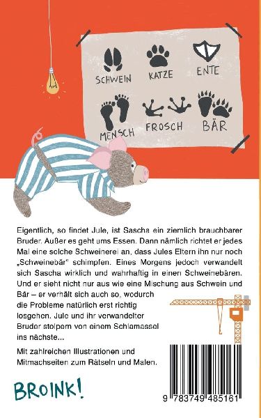 Ein Schweinebär im Schlafanzug