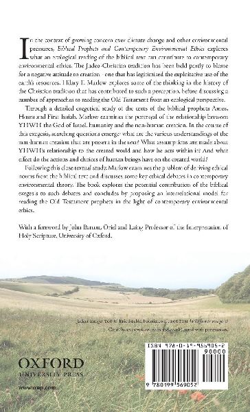 Biblical Prophets and Contemporary Environmental Ethics