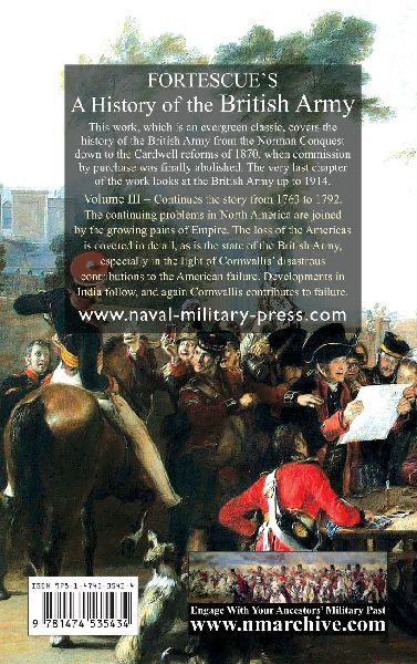 FORTESCUE'S HISTORY OF THE BRITISH ARMY