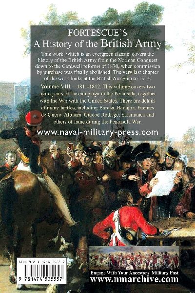 FORTESCUE'S HISTORY OF THE BRITISH ARMY