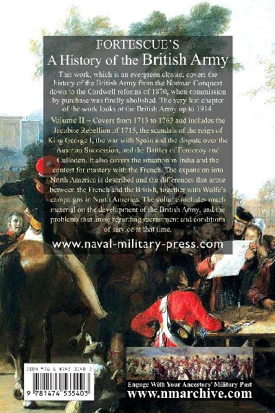 FORTESCUE'S HISTORY OF THE BRITISH ARMY
