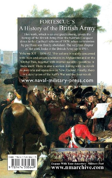 FORTESCUE'S HISTORY OF THE BRITISH ARMY