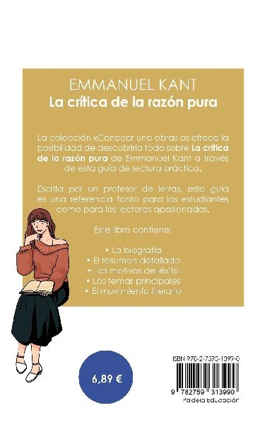 Guía de lectura La crítica de la razón pura de Emmanuel Kant (análisis literario de referencia y resumen completo)