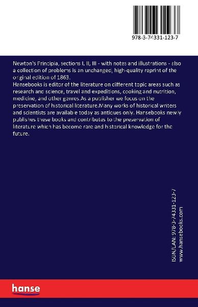 Newton's Principia, sections I, II, III