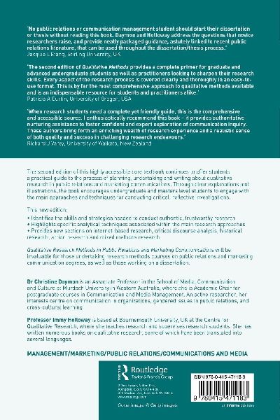 Qualitative Research Methods in Public Relations and Marketing Communications
