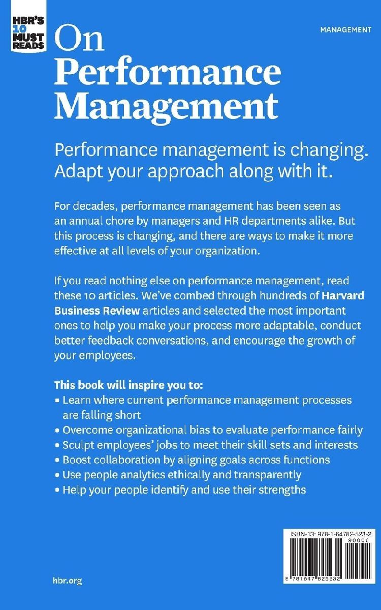 HBR's 10 Must Reads on Performance Management