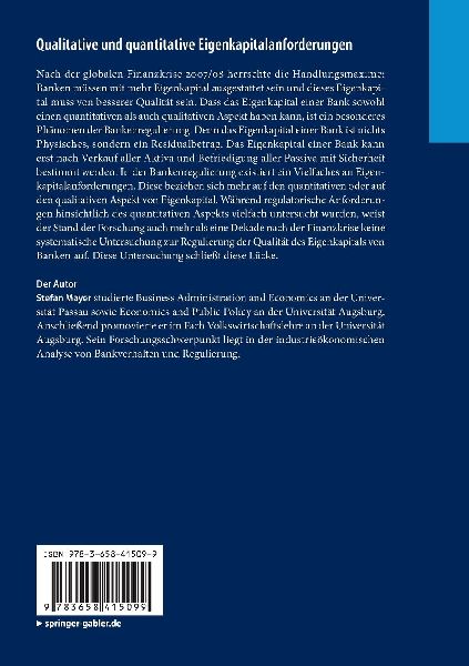 Qualitative und quantitative Eigenkapitalanforderungen