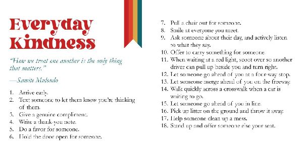 1001 Ways to Be Kind