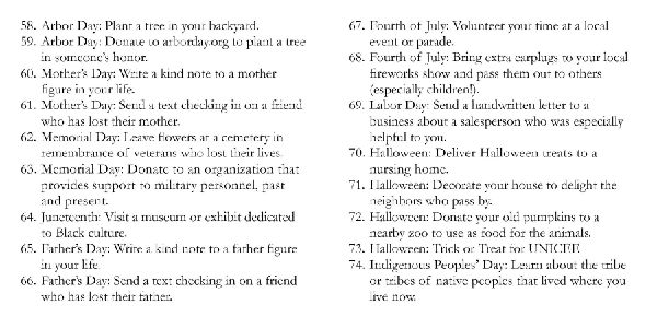 1001 Ways to Be Kind