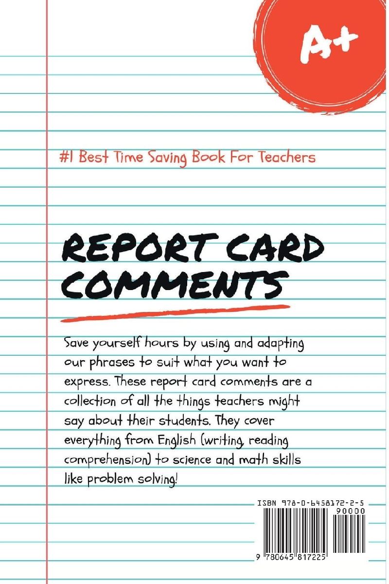 Report Card Comments