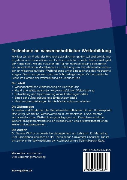 Teilnahme an wissenschaftlicher Weiterbildung