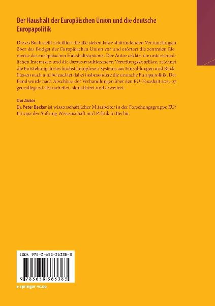Der Haushalt der Europäischen Union und die deutsche Europapolitik