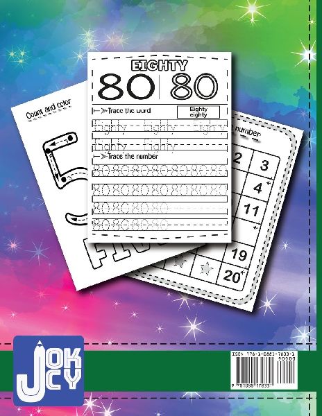 First Number Tracing Workbook for Kindergarten