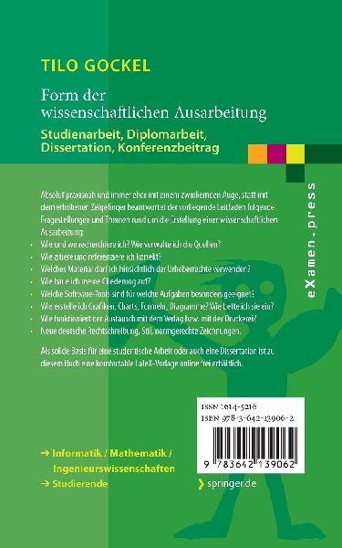 Form der wissenschaftlichen Ausarbeitung