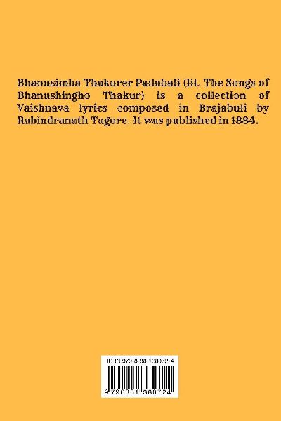 Bhanusimha Thakurer Padabali