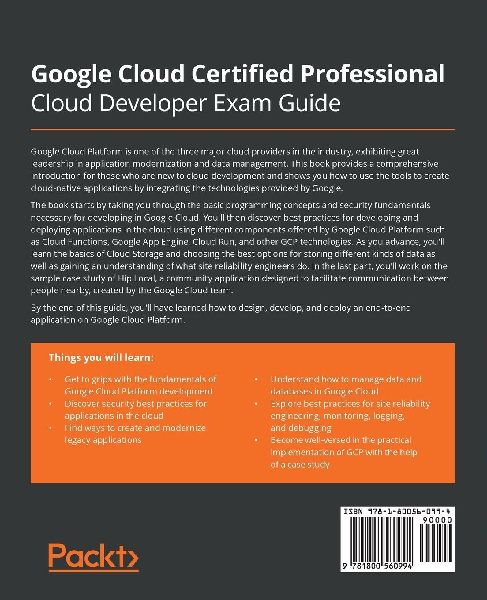 Google Cloud Certified Professional Cloud Developer Exam Guide