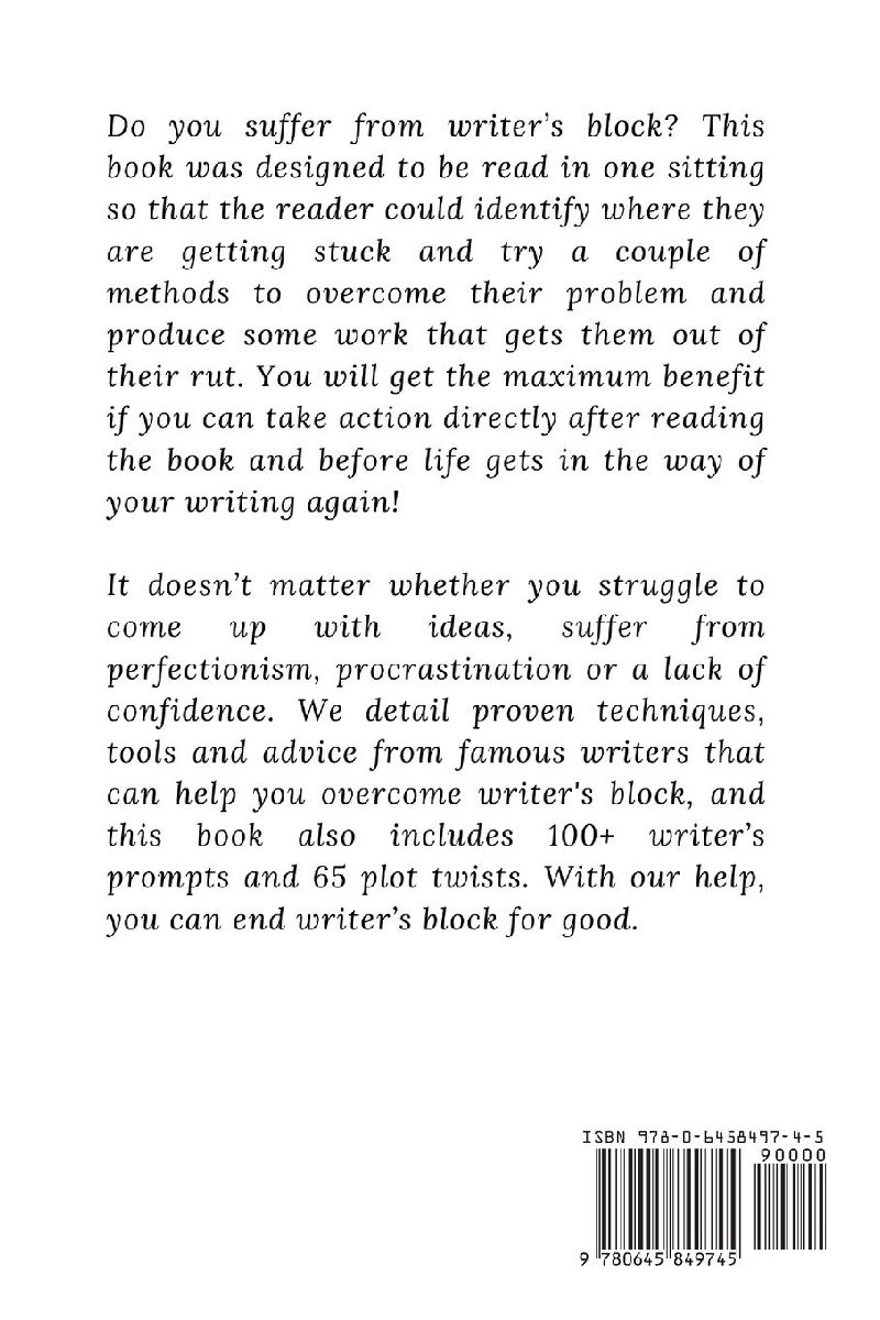 End Writer's Block