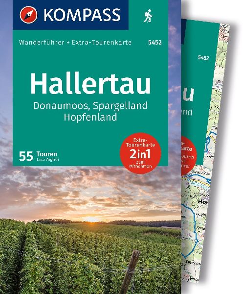 KOMPASS Wanderführer Hallertau, Donaumoos, Spargelland, Hopfe...