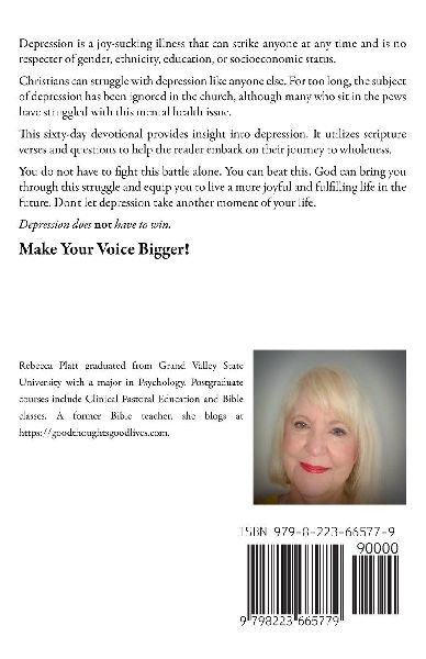Depression Has a Big Voice. Make Yours Bigger!