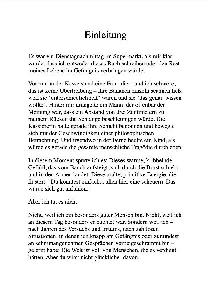 ZEN UND DIE KUNST, DEN LEUTEN NICHT AUF DIE SCHNAUZE ZU HAUEN