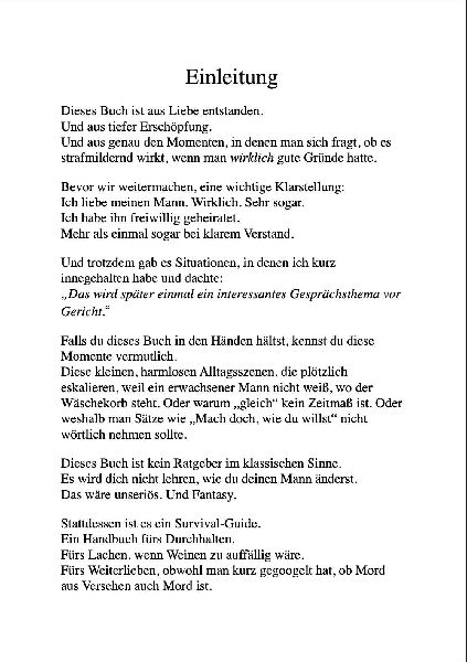 WIE MAN SEINEN EHEMANN NICHT UMBRINGT
