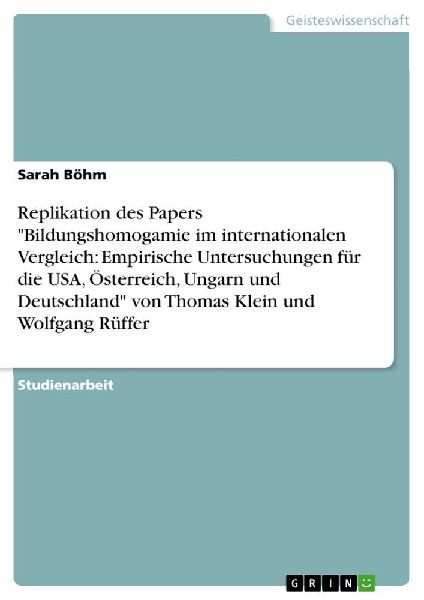 Replikation des Papers "Bildungshomogamie im internationa...
