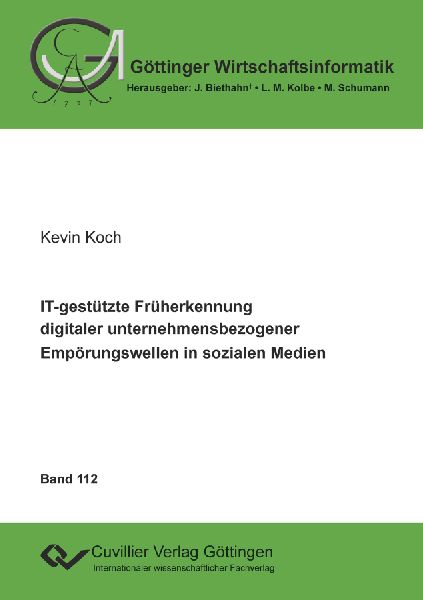 IT-gestützte Früherkennung digitaler unternehmensbezogener E...