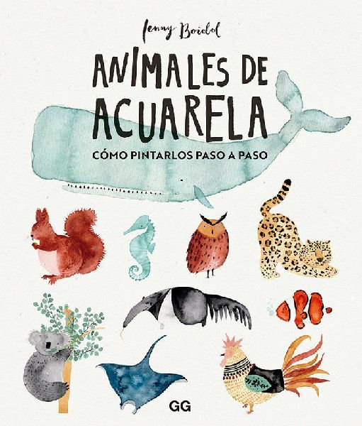 Animales de acuarela : cómo dibujarlos paso a paso