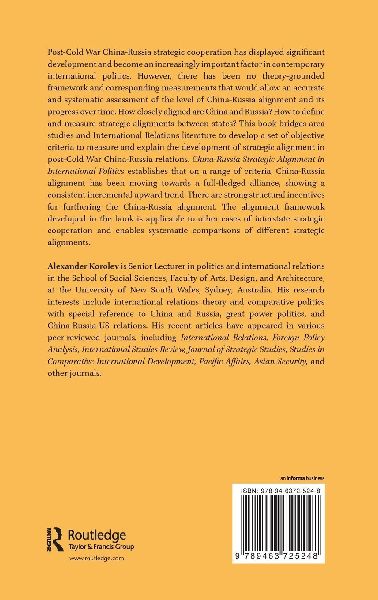 China-Russia Strategic Alignment in International Politics