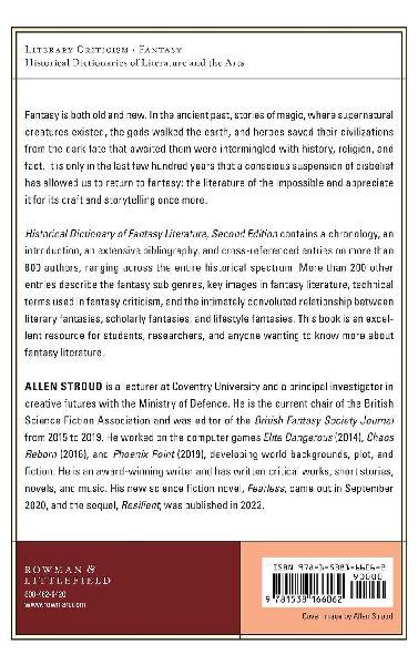 Historical Dictionary of Fantasy Literature