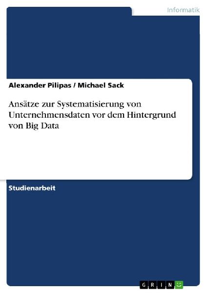 Ansätze zur Systematisierung von Unternehmensdaten vor dem Hi...