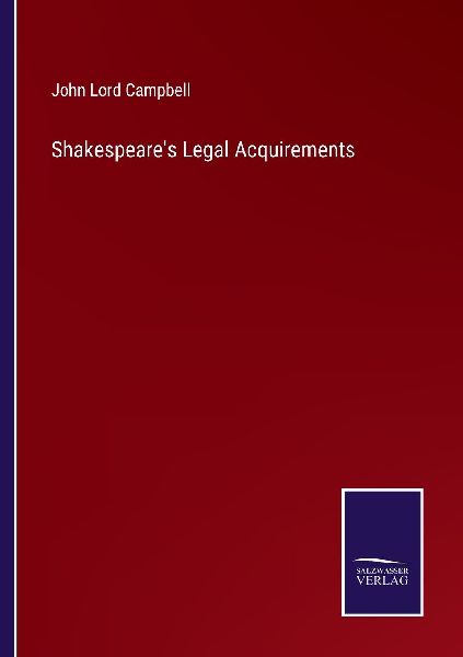 Shakespeare's Legal Acquirements