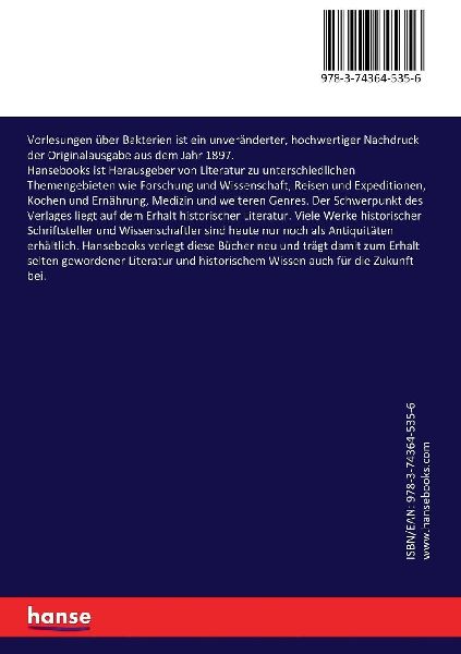 Vorlesungen über Bakterien