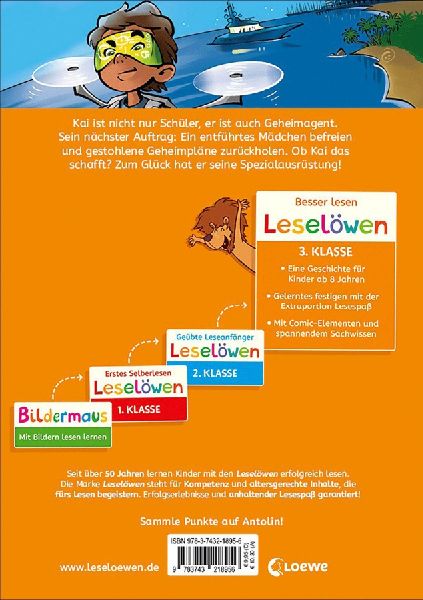 Leselöwen 3. Klasse - Geheimagent auf gefährlicher Mission