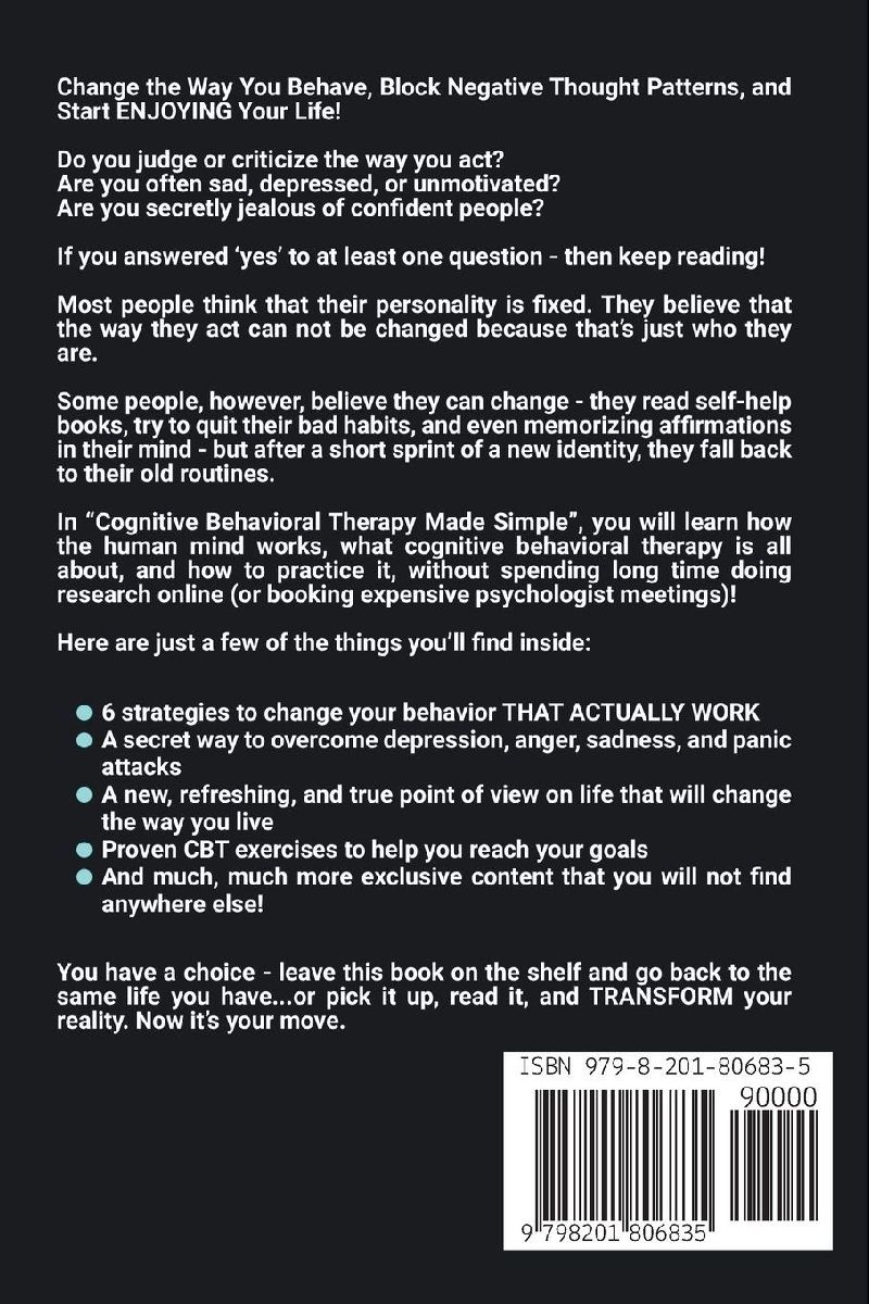 Cognitive Behavioral Therapy Made Simple