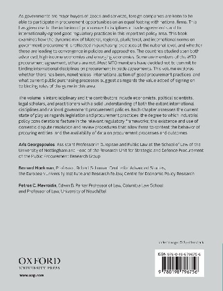 The Internationalization of Government Procurement Regulation