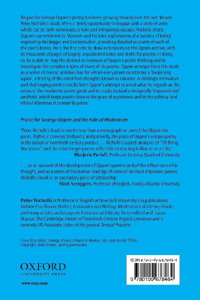 George Oppen and the Fate of Modernism