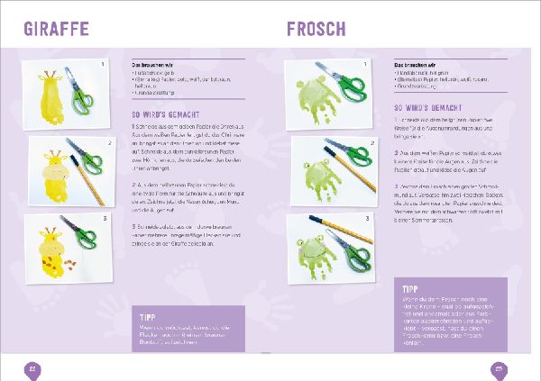 Kleine Hände, kleine Füße: Kunterbunte Basteleien mit Hand- und Fußabdrücken.
