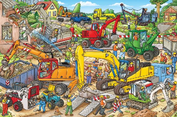 My Big Wimmelbook(r)--Diggers at Work!