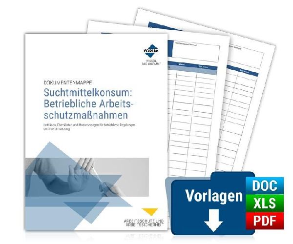 Dokumentenmappe Suchtmittelkonsum: Betriebliche Arbeitsschutzm...
