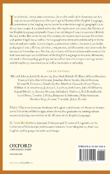 Approaches to Teaching the History of the English Language