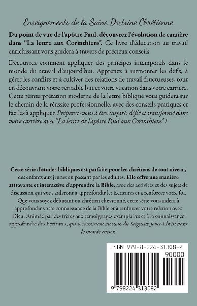 Analyser L'éducation du Travail dans l'épître aux Corinthiens