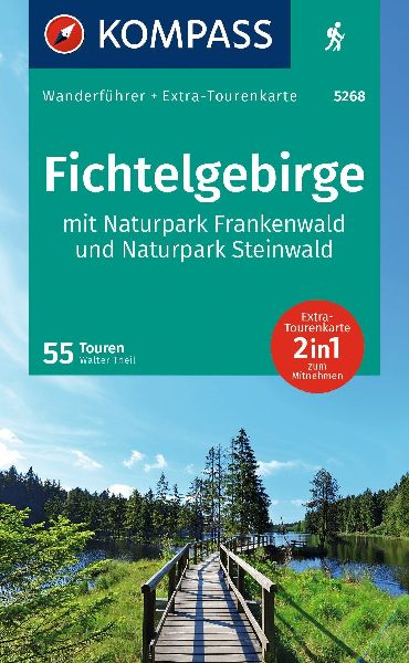 KOMPASS Wanderführer Fichtelgebirge mit Naturpark Frankenwald...