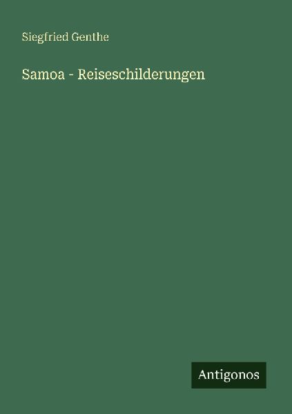 Samoa - Reiseschilderungen