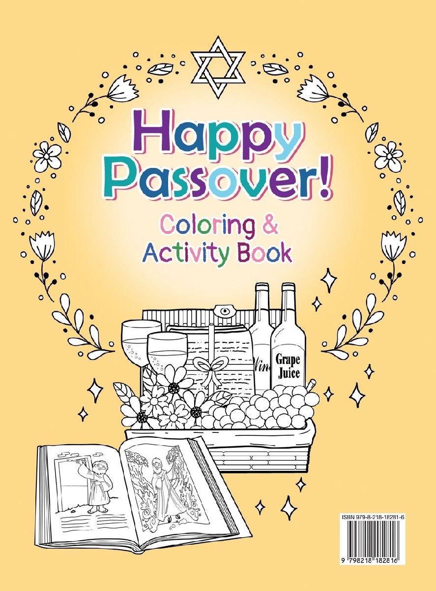 Happy Passover! Coloring & Activity Book